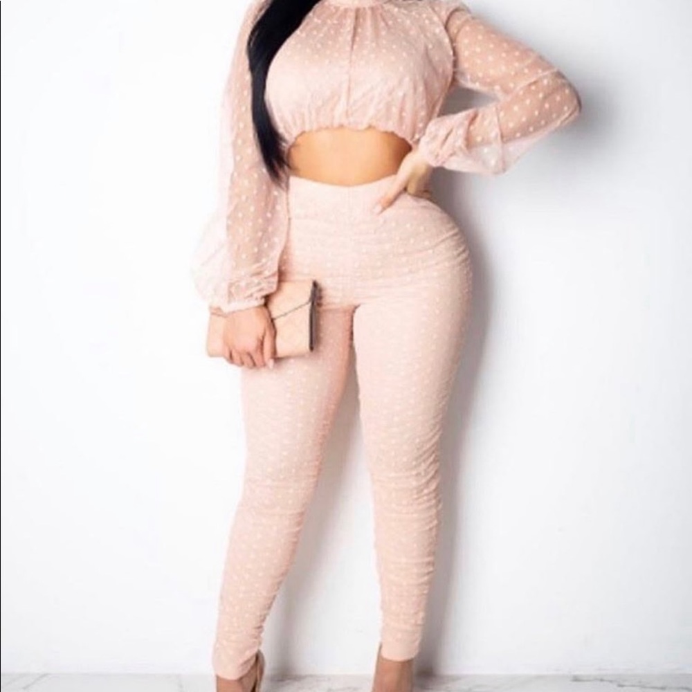 Sheer pants set